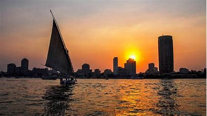 Feluca on the nile , cairo