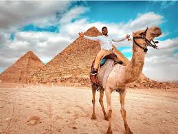 Camel ride on giza pyramids