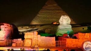 Sound and light show, pyramids